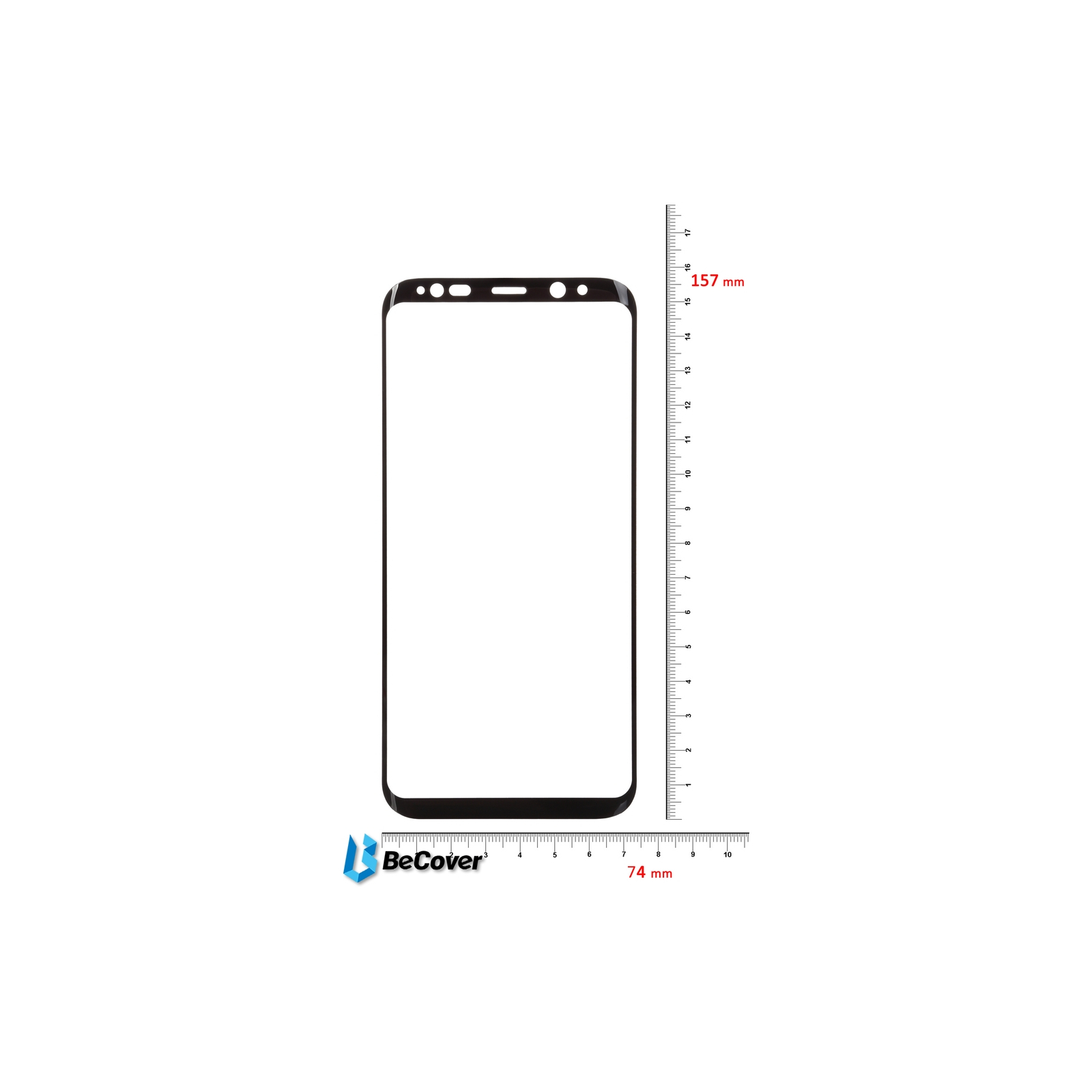 Пленка защитная BeCover Silk Screen Protector Samsung Galaxy S8+ SM-G955 Black (702968)