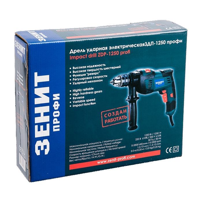 Дрель Зеніт ЗДП-1250 профи (845254) изображение 6
