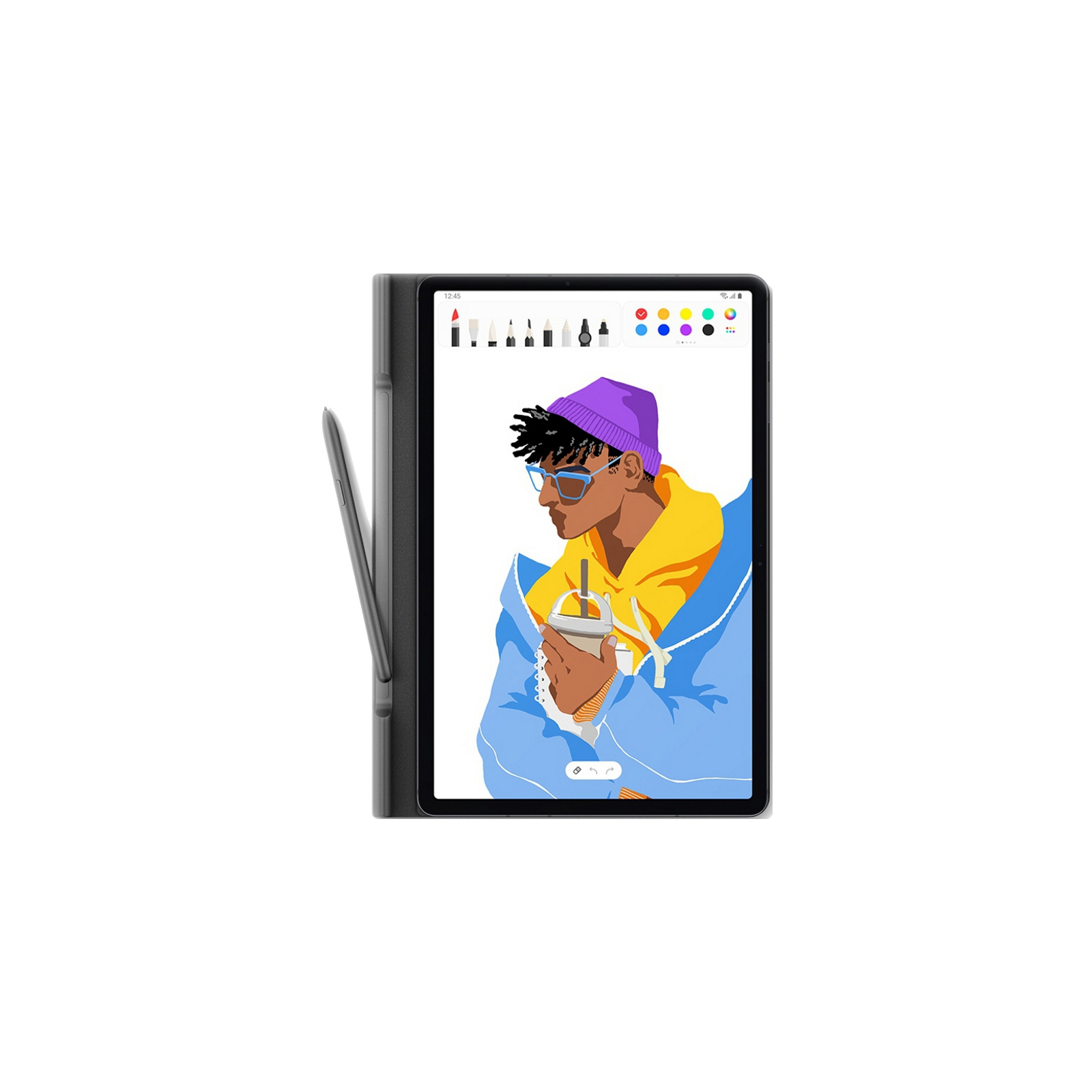 Чехол для планшета Samsung Book Cover Galaxy Tab S7+ (T970) Black (EF-BT970PBEGRU) изображение 3