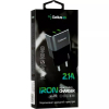 Зарядний пристрій Gelius Pro Iron GP-HC05 2USB 2.1A Black/Grey (00000074889) зображення 7