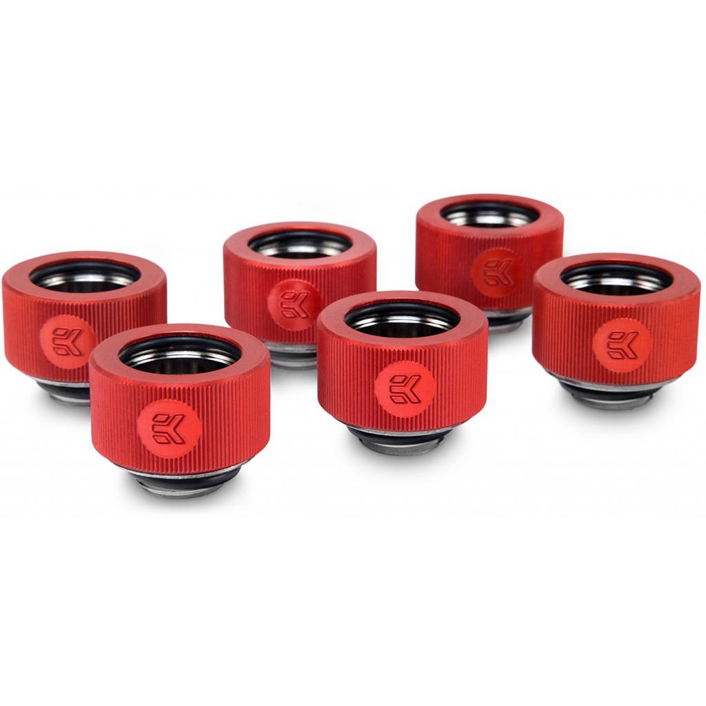 Фітинг для СРО Ekwb EK-HDC Fitting 16mm - Red (6-pack) (3830046992659)