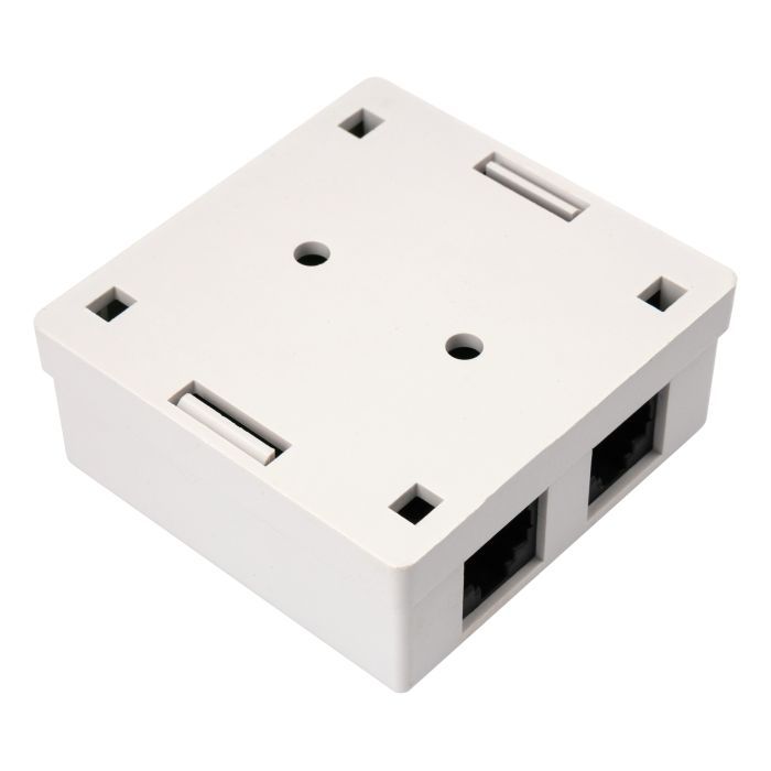 Компьютерная розетка RJ45x2 UTP cat.5e 8P8C Vinga (VCPRJ45O2) изображение 3