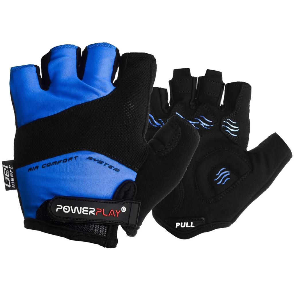 Велоперчатки PowerPlay 5013 Blue L (5013C_L_Blue)