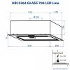 Витяжка кухонна Minola HBI 5264 BL GLASS 700 LED Line зображення 9