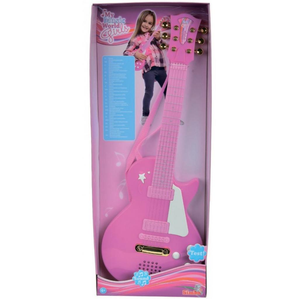 Музична іграшка Simba Електронна Рок-гітара Дівочий стиль з металевими струнами 56 (6830693) зображення 2
