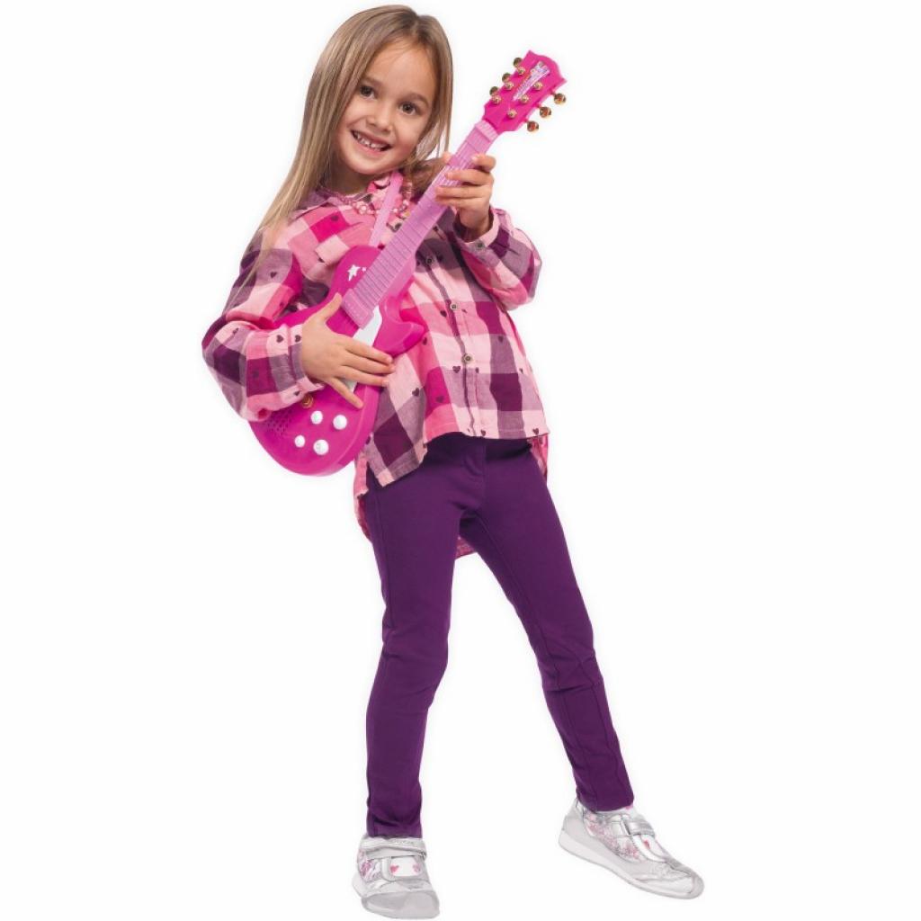 Музична іграшка Simba Електронна Рок-гітара Дівочий стиль з металевими струнами 56 (6830693) зображення 3