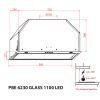 Витяжка кухонна Weilor PBE 6230 GLASS BL 1100 LED зображення 8