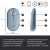 Мышка Logitech M350 Wireless Blue Grey (910-005719) изображение 6