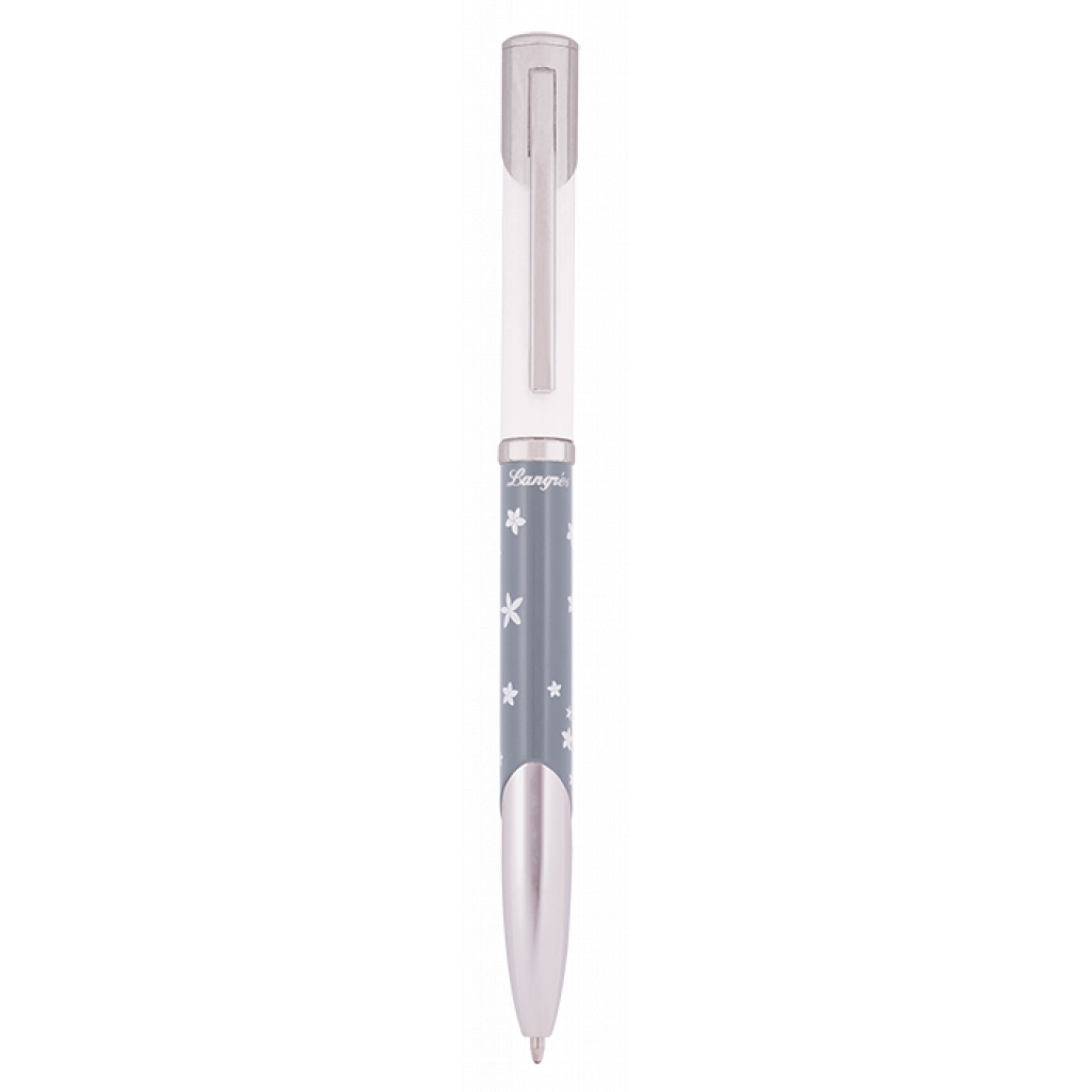 Ручка кулькова Langres набір ручка + гачок для сумки Sense Сірий (LS.122031-09) зображення 3