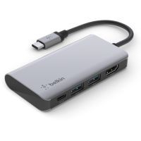 Концентратор Belkin USB-C 4in1 Multiport Dock (AVC006BTSGY) изображение 2