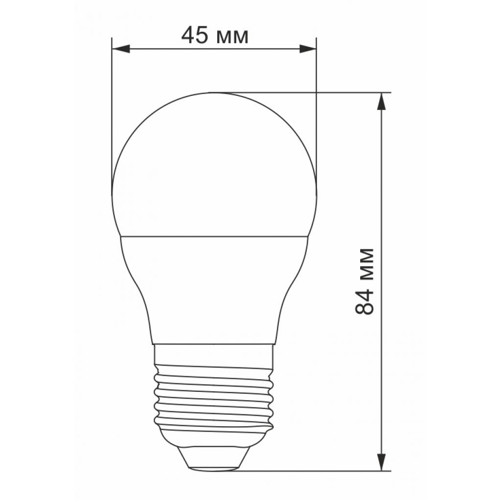 Лампочка Videx G45e 3.5W E27 4100K 220V (VL-G45e-35274) изображение 3