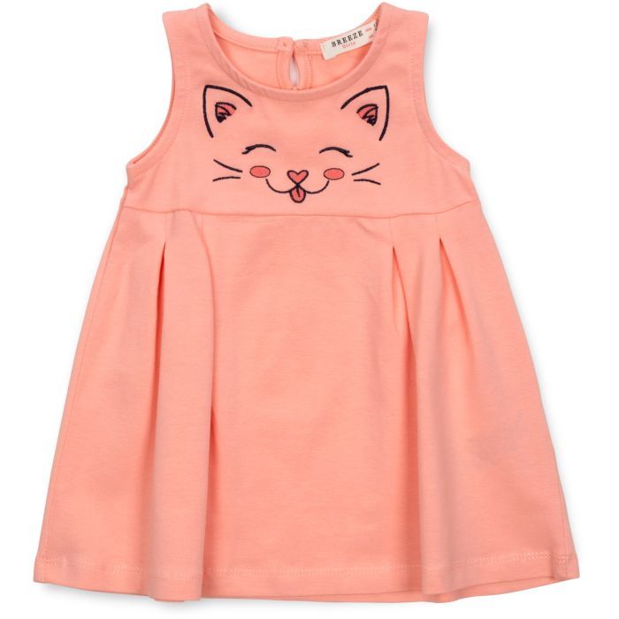 Плаття дитяче Breeze з котиком (15694-86G-peach)
