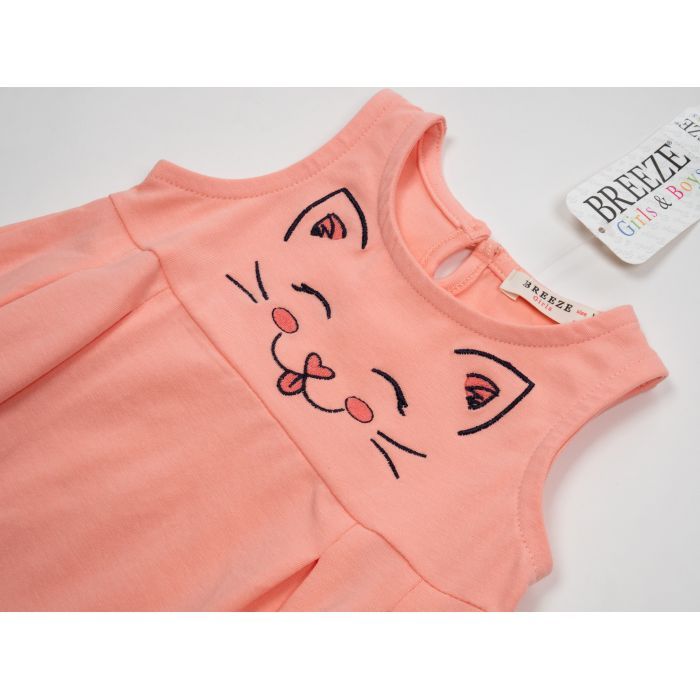 Плаття дитяче Breeze з котиком (15694-86G-peach) зображення 3