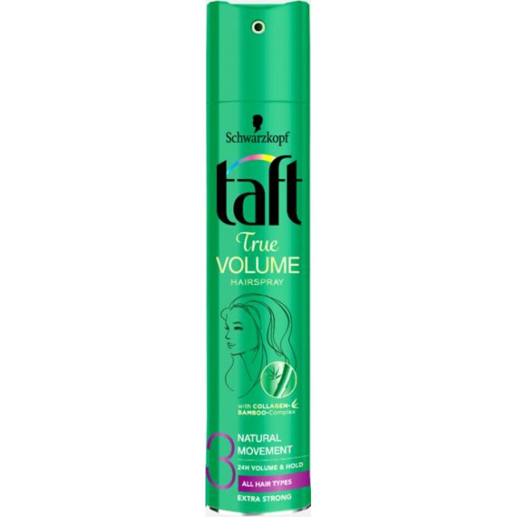 Лак для волосся Taft True Volume (фіксація 3) 250 мл (4015100201772)