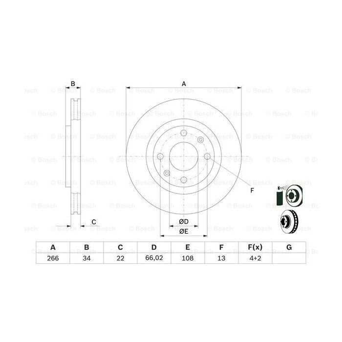 Тормозной диск Bosch 0 986 478 618 изображение 5