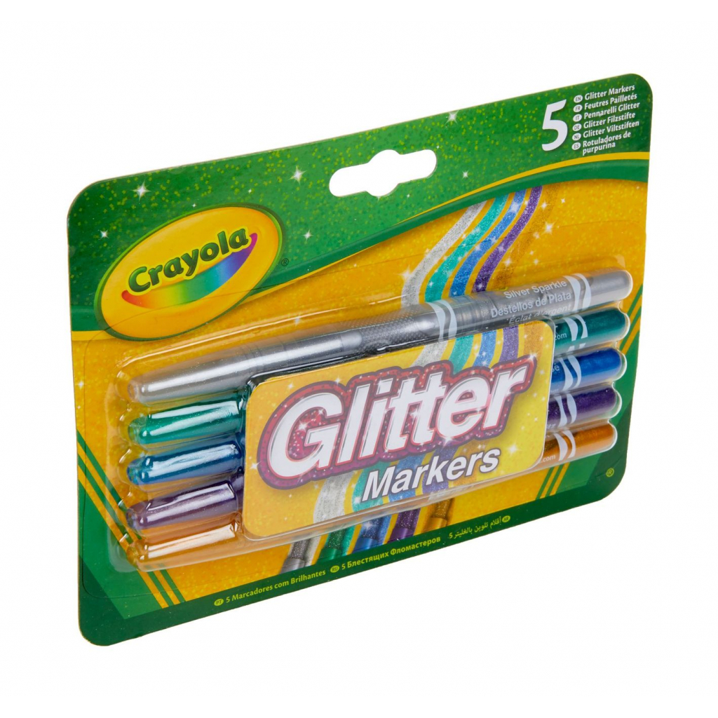 Фломастеры Crayola Набор с блестками 5 шт (256354.012) изображение 4