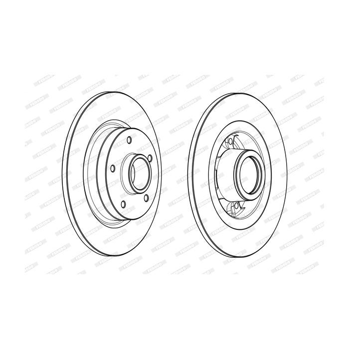 Тормозной диск FERODO DDF1731-1