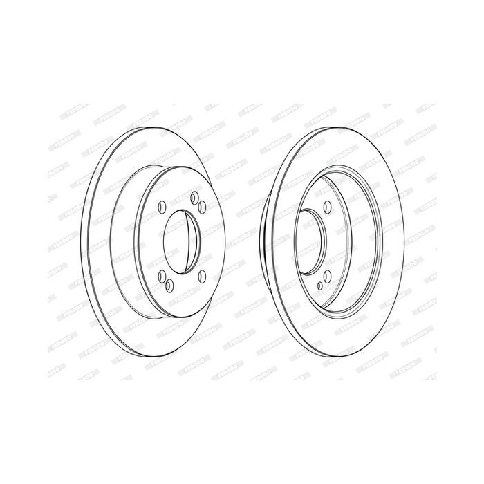 Тормозной диск FERODO DDF2655C