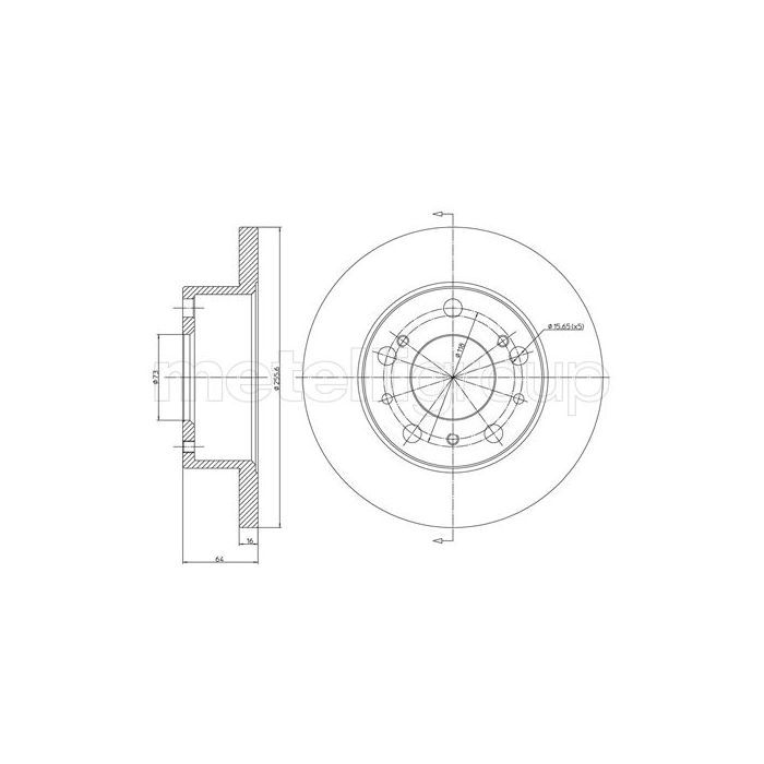 Тормозной диск METELLI 23-0134