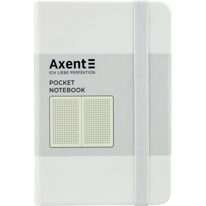 Книга записная Axent Partner 95х140 мм в клетку 96 листов Белая (8301-21-A)