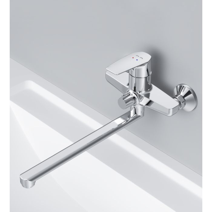 Смеситель AM.PM Gem, для ванны / душа, вылил 320 мм, хром (F90E90000) изображение 2