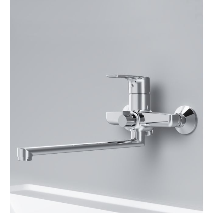 Смеситель AM.PM Gem, для ванны / душа, вылил 320 мм, хром (F90E90000) изображение 3