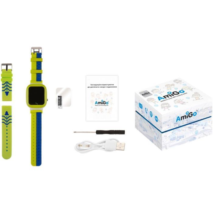 Смарт-годинник Amigo GO004 Splashproof Camera+LED Green (856042) зображення 8