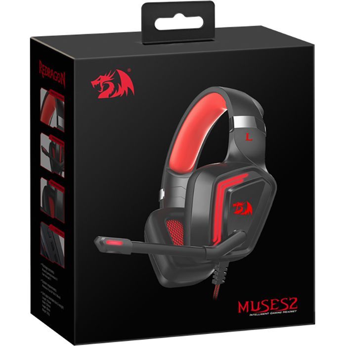 Наушники Redragon Muses 2 USB Black-Red (77909) изображение 7