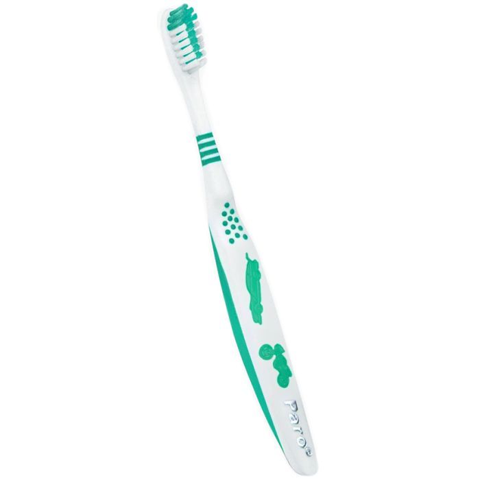 Детская зубная щетка Paro Swiss junior мягкая Зеленая (7610458007426-green)