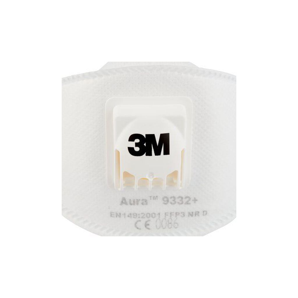 Респиратор 3M Aura 9332+ защита уровня FFP3 с клапаном 1 шт. (4054596041219) изображение 2