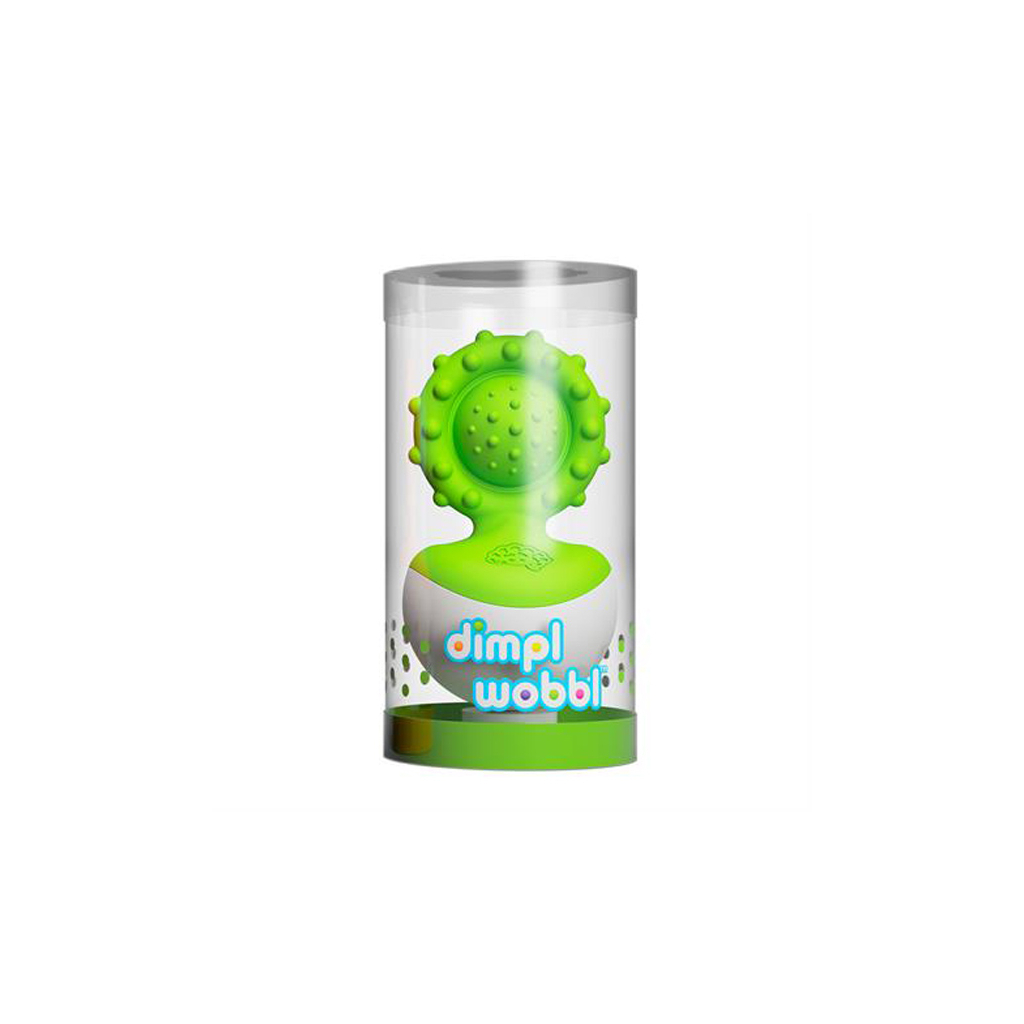 Брязкальце Fat Brain Toys прорізувач-неваляшка dimpl wobl зелений (F2173ML) зображення 2