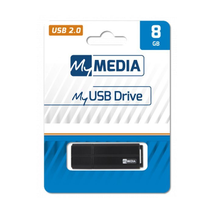 USB флеш накопичувач Verbatim 8GB MyMedia Black USB 2.0 (69260) зображення 4