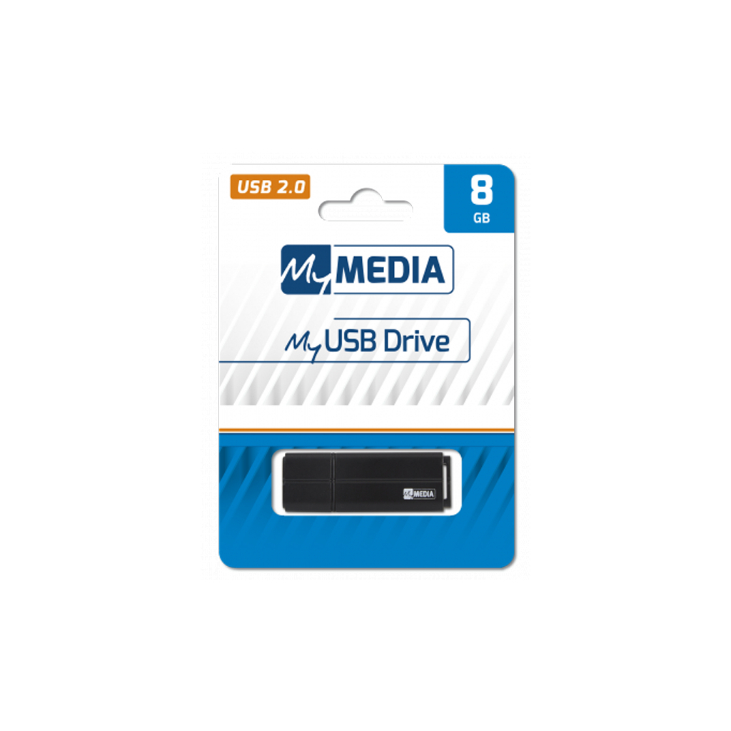USB флеш накопичувач Verbatim 8GB MyMedia Black USB 2.0 (69260) зображення 4