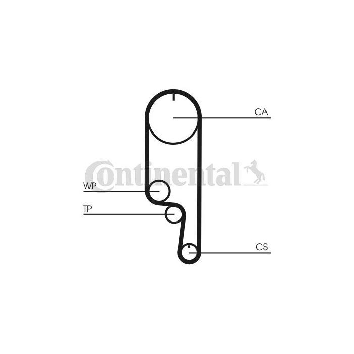 Ремінь ГРМ CONTITECH CT1008 зображення 2