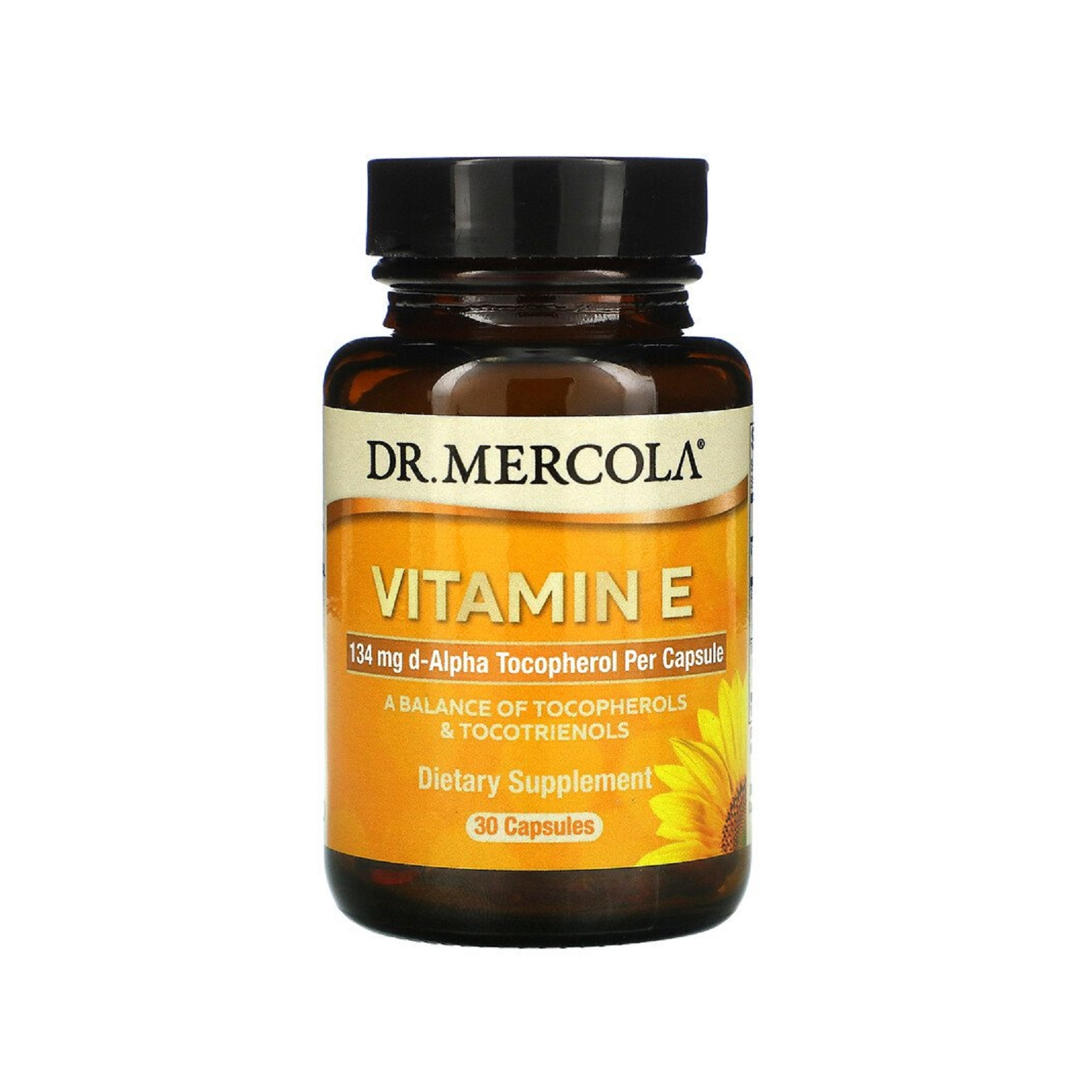 Витамин Dr. Mercola Витамин E, Vitamin E, 30 капсул (MCL-01508)