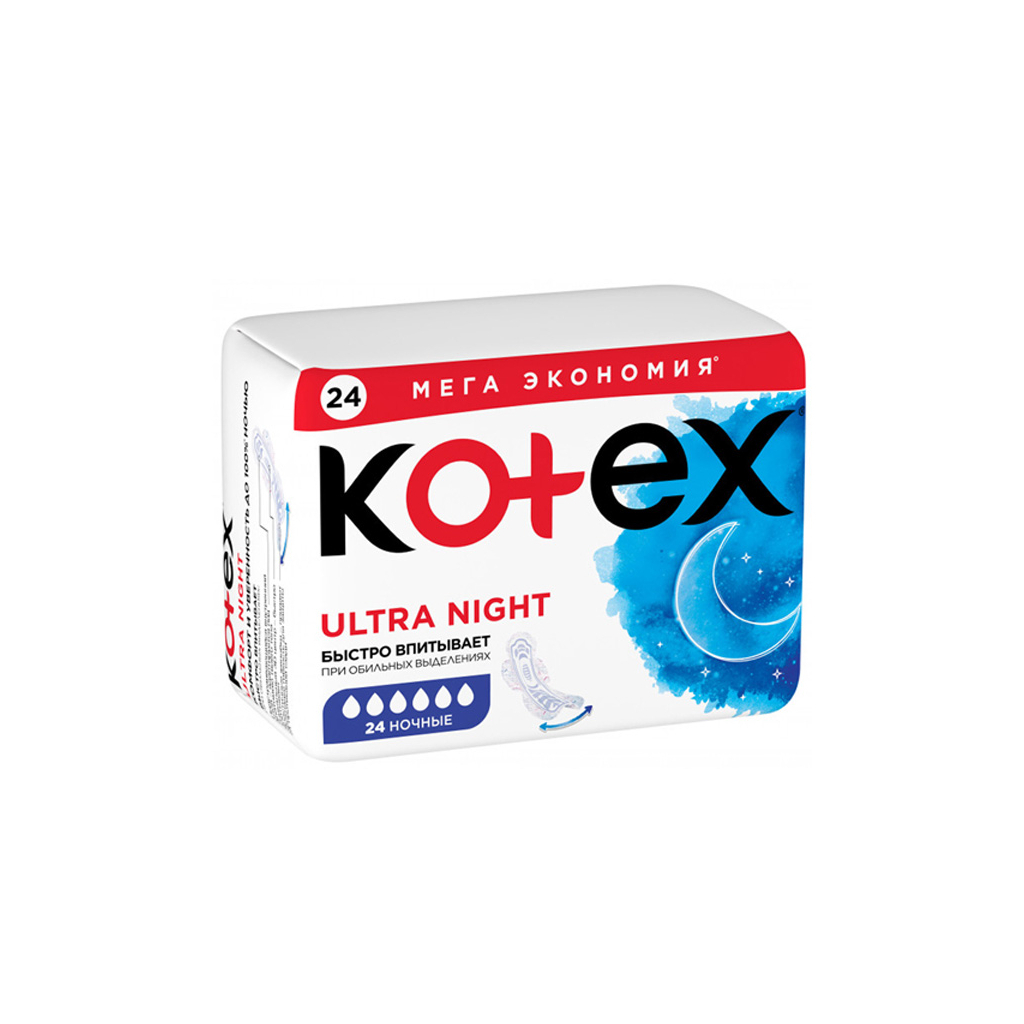 Гігієнічні прокладки Kotex Ultra Night 24 шт. (5029053548036) зображення 2