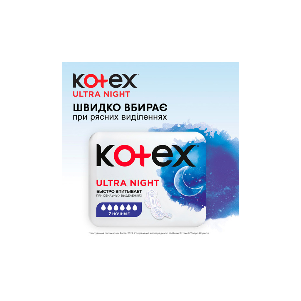 Гігієнічні прокладки Kotex Ultra Night 24 шт. (5029053548036) зображення 4