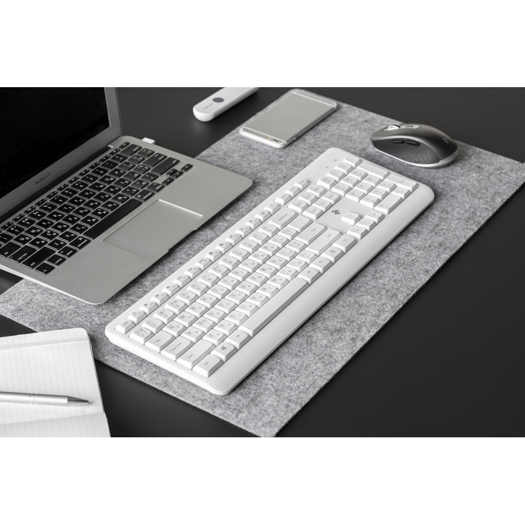 Клавіатура 2E KS220 Wireless White (2E-KS220WW) зображення 9
