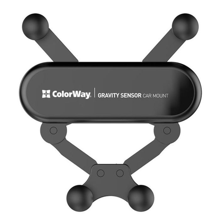 Універсальний автотримач ColorWay Gravity Sensor Holder Black (CW-CHG11-BK) зображення 7