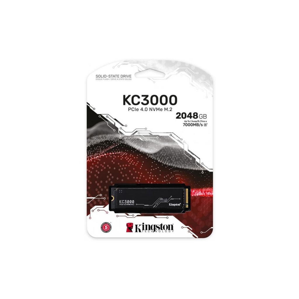 Накопичувач SSD M.2 2280 1TB Kingston (SKC3000S/1024G) зображення 4