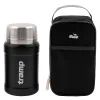 Термос Tramp с широким горлом в чехле 0.8 л Black (UTRC-132-black)