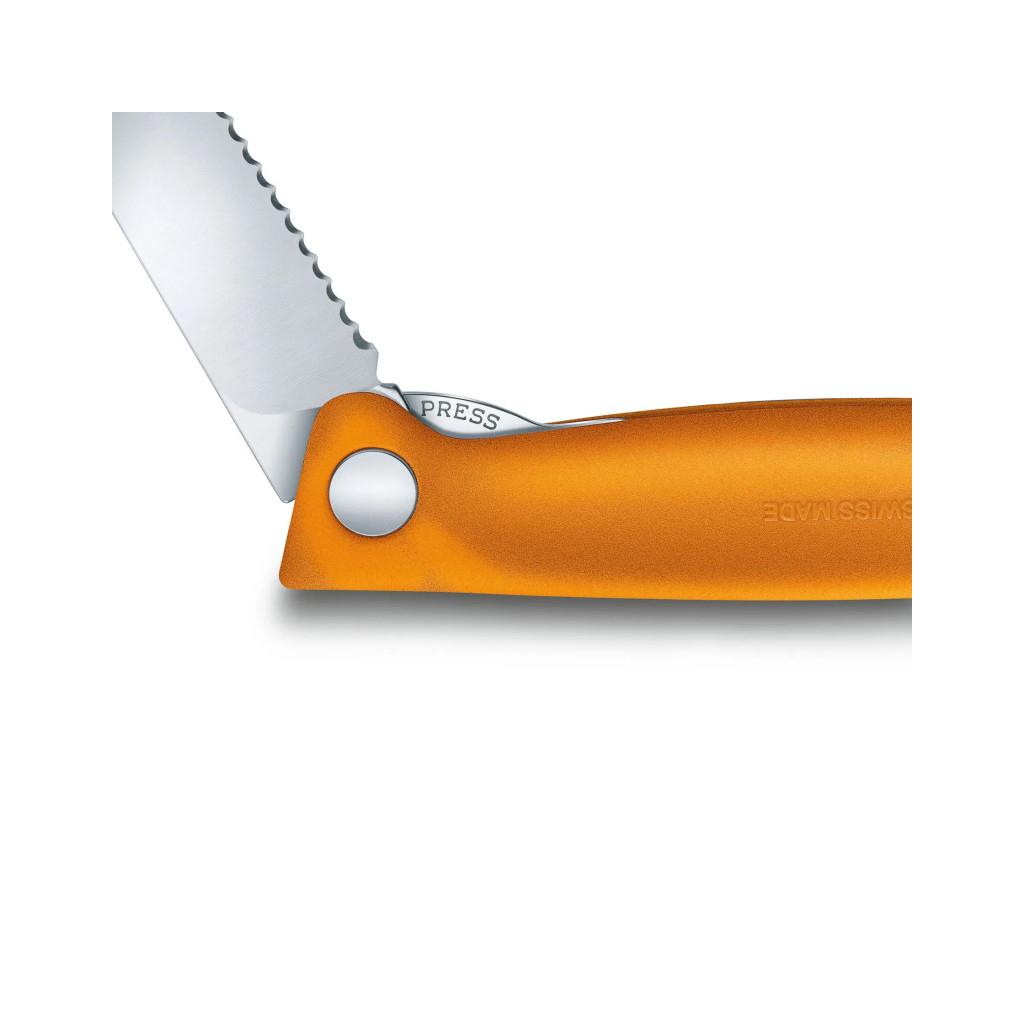 Кухонный нож Victorinox SwissClassic Foldable Paring 11 см Serrated Black (6.7833.FB) изображение 2