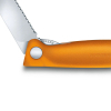 Кухонный нож Victorinox SwissClassic Foldable Paring 11 см Serrated Orange (6.7836.F9B) изображение 2