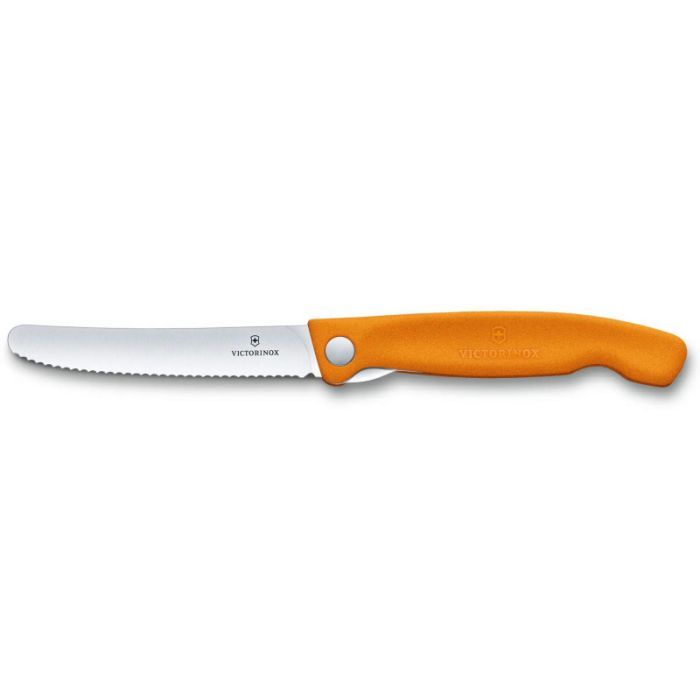 Кухонный нож Victorinox SwissClassic Foldable Paring 11 см Serrated Black (6.7833.FB) изображение 3