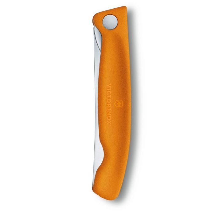 Кухонный нож Victorinox SwissClassic Foldable Paring 11 см Serrated Black (6.7833.FB) изображение 4