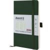 Еженедельник Axent Датированный 2022 Partner Soft Skin, 125*195 темно-зеленый (8509-22-23-A)