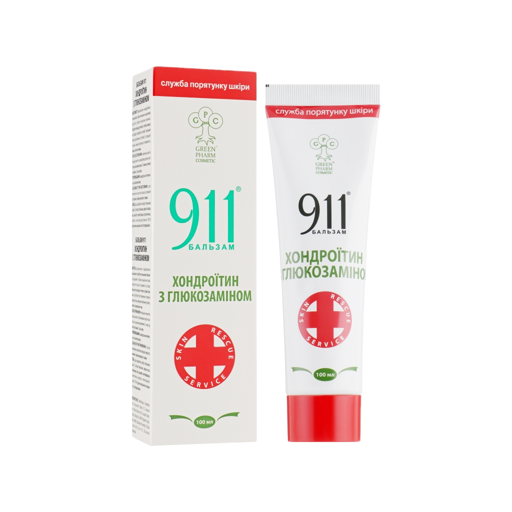 Бальзам для тіла Green Pharm Cosmetic 911 Хондроїтин з глюкозаміном 100 мл (4820182112584) зображення 2