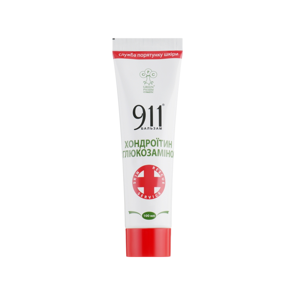 Бальзам для тіла Green Pharm Cosmetic 911 Хондроїтин з глюкозаміном 100 мл (4820182112584)