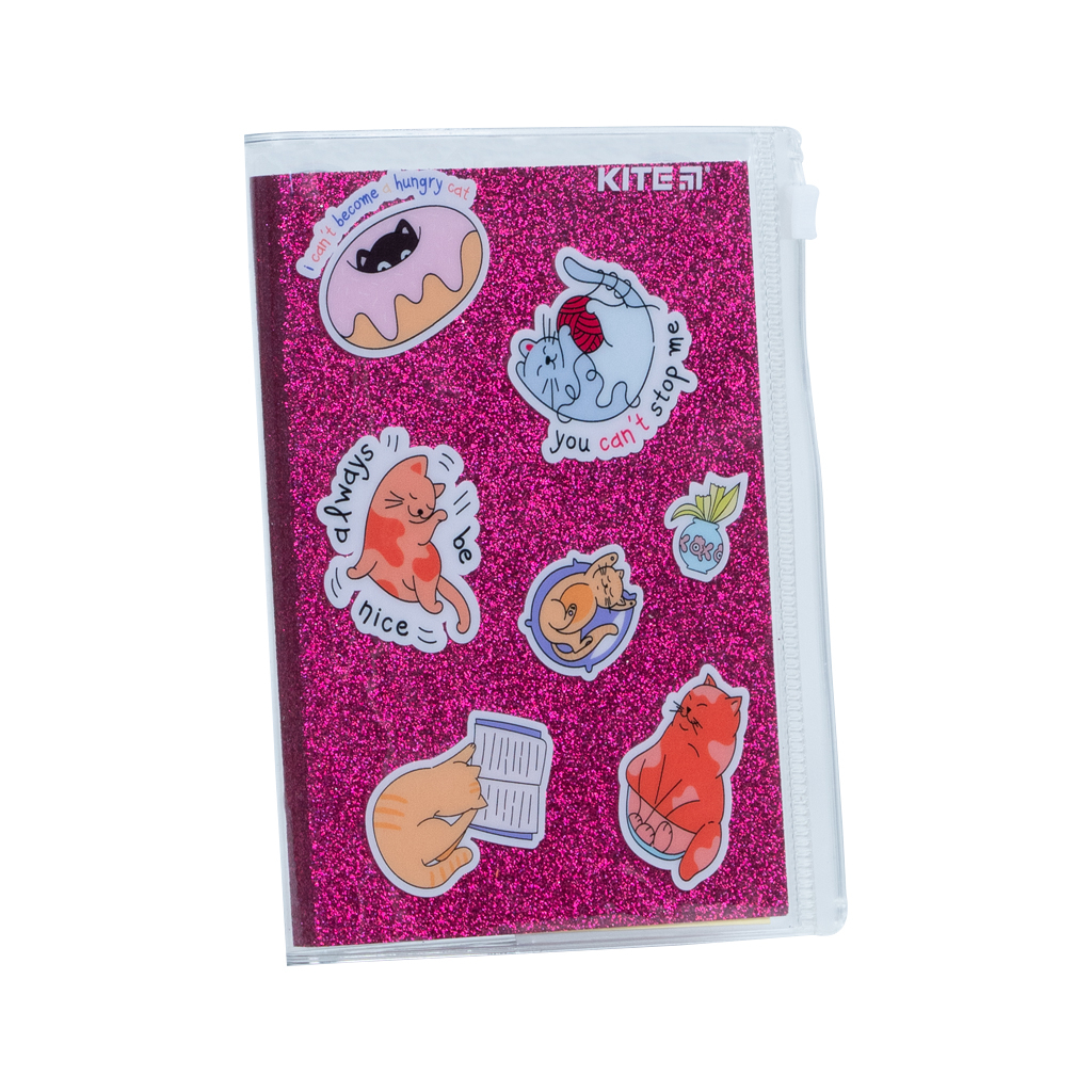 Блокнот Kite силиконовая обложка, 80 л., Pink cats (K22-462-1) изображение 2