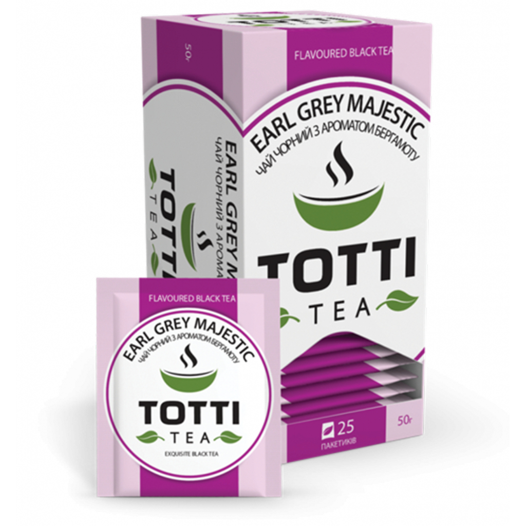 Чай TOTTI Tea 2г*25 пакет Эрл Грей Маджестик (tt.51502)